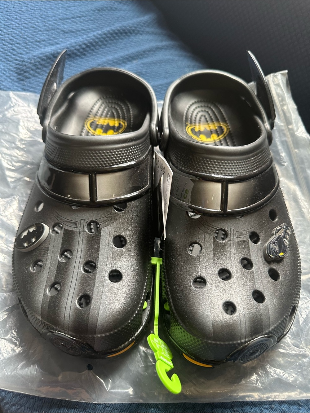 Crocs x Batman Mobile classic black Men Clog Sandals - Comfort Slip-On size 13